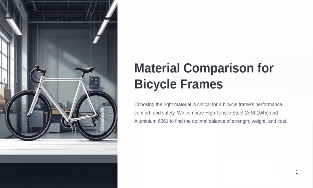 Bicycle frame material study
