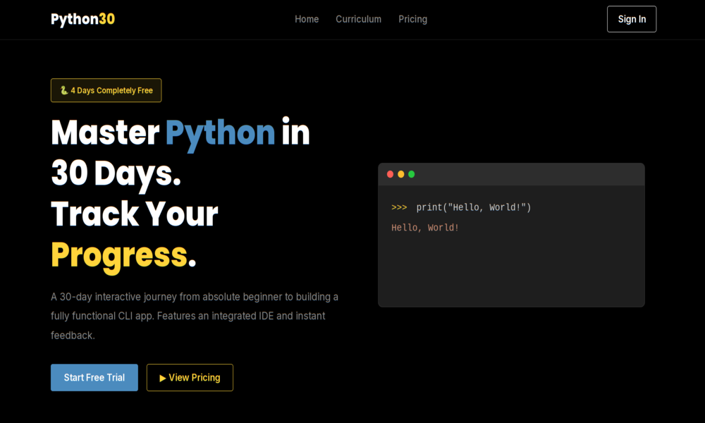 Python30 Platform